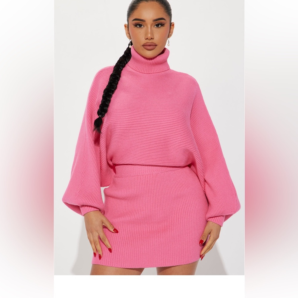 Fashion nova pink sweater set new